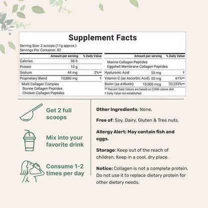 Collagen peptide powder
