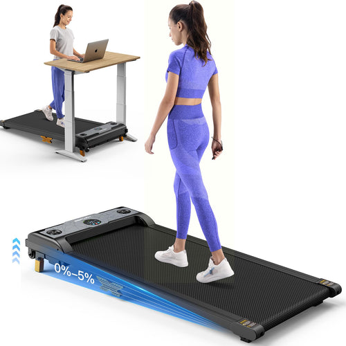 Walking Pad Under Desk Treadmill 3 in 1 Portable Small Exercise Walking Treadmill for Home Office